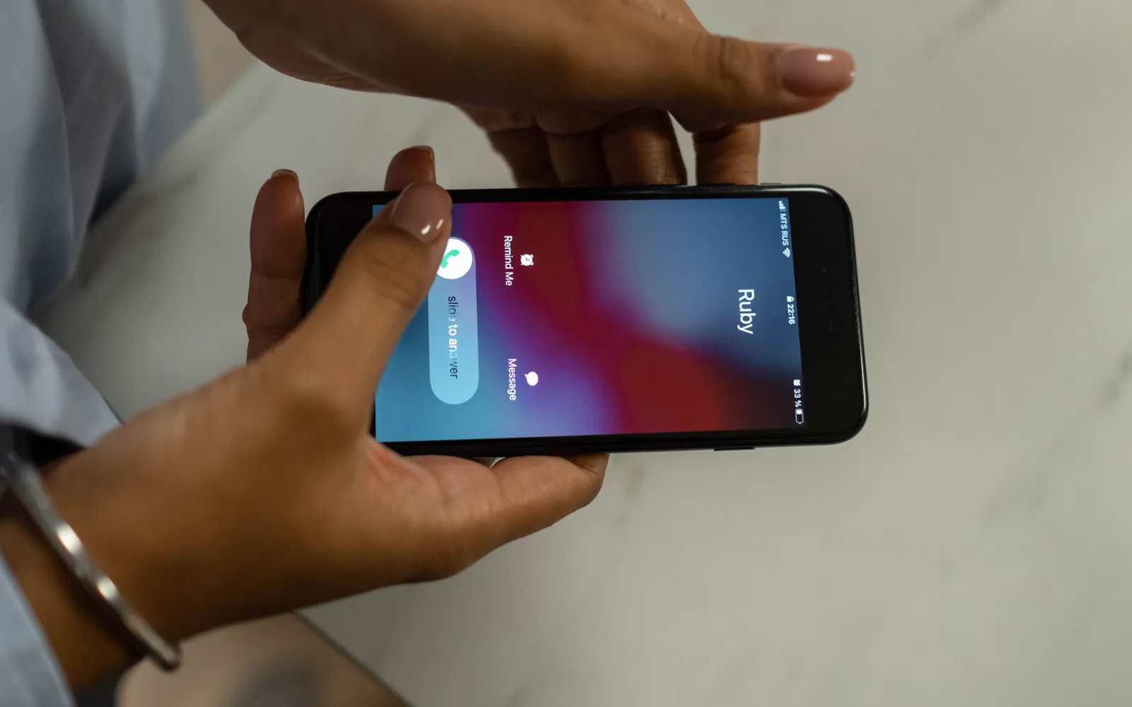 Bouton d’appel sur un site mobile