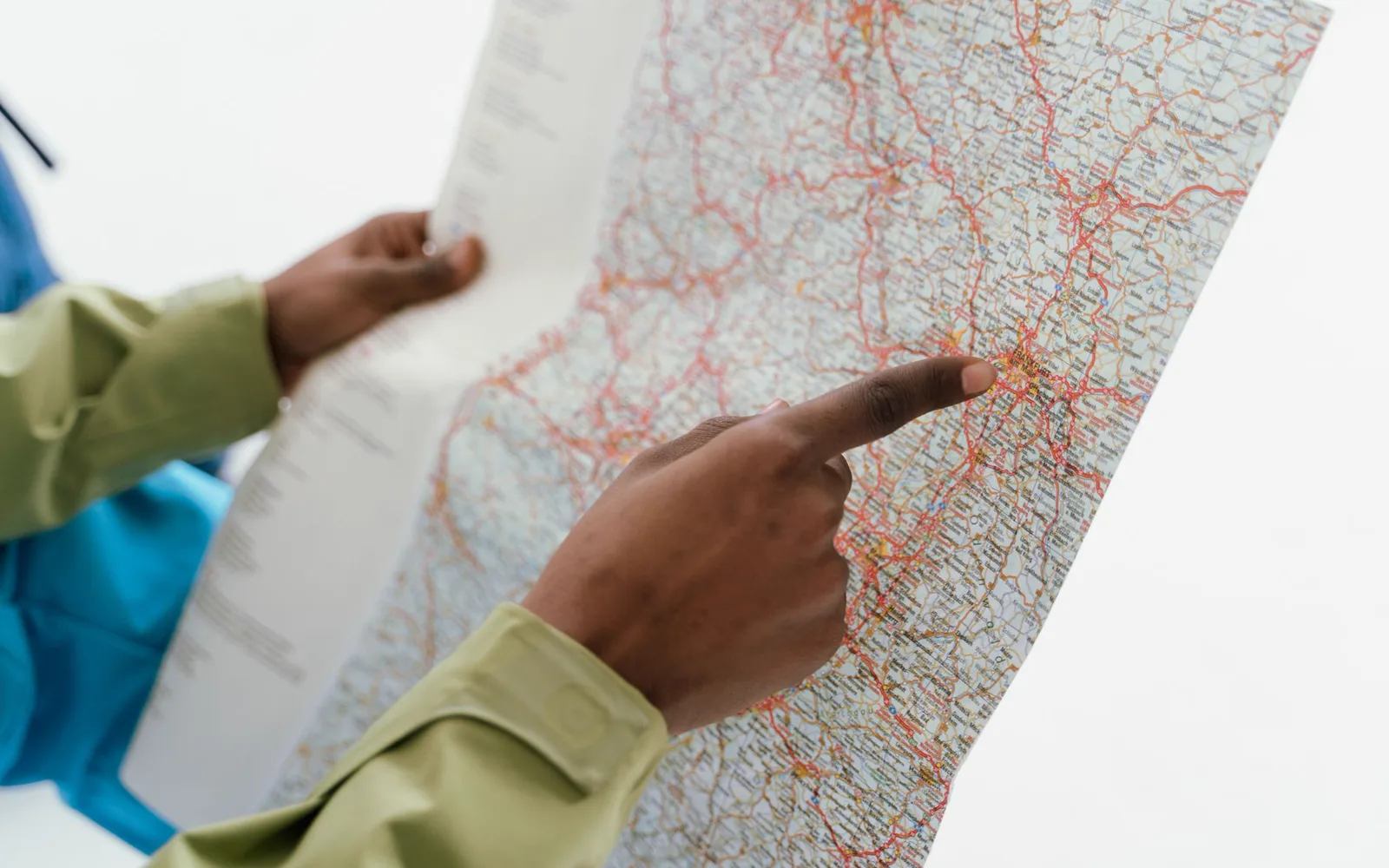 Carte Google Maps montrant plusieurs points d'établissements d'un même réseau
