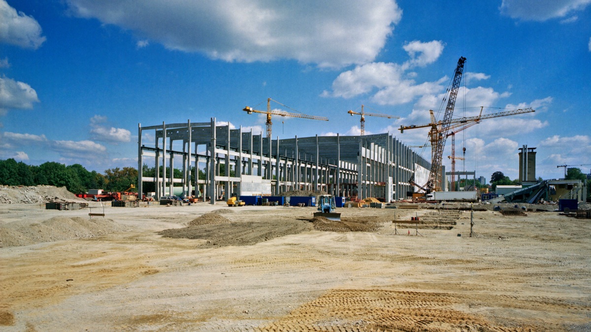 Ouvrier sur un chantier de rénovation