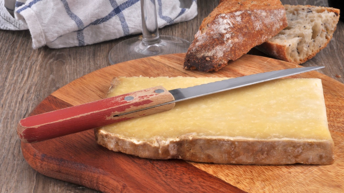 Fromage tranché au couteau