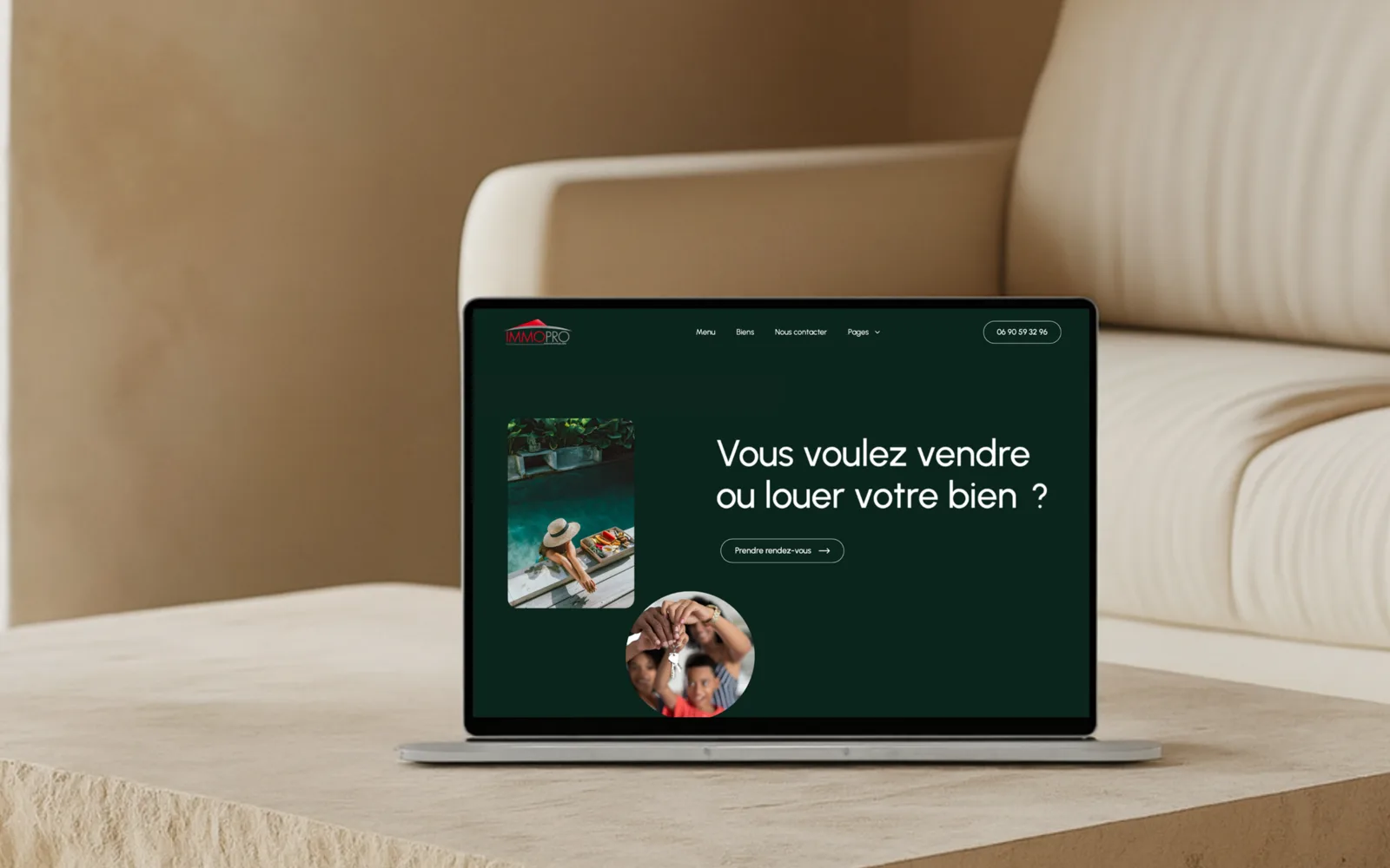 Réseau de nœuds reliés par des fils lumineux représentant le maillage interne d'un site