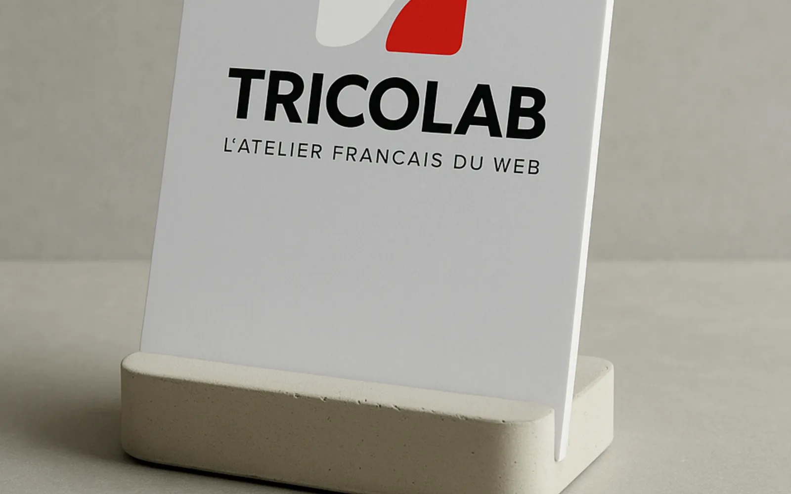 Présentoir de cartes de visite Tricolab