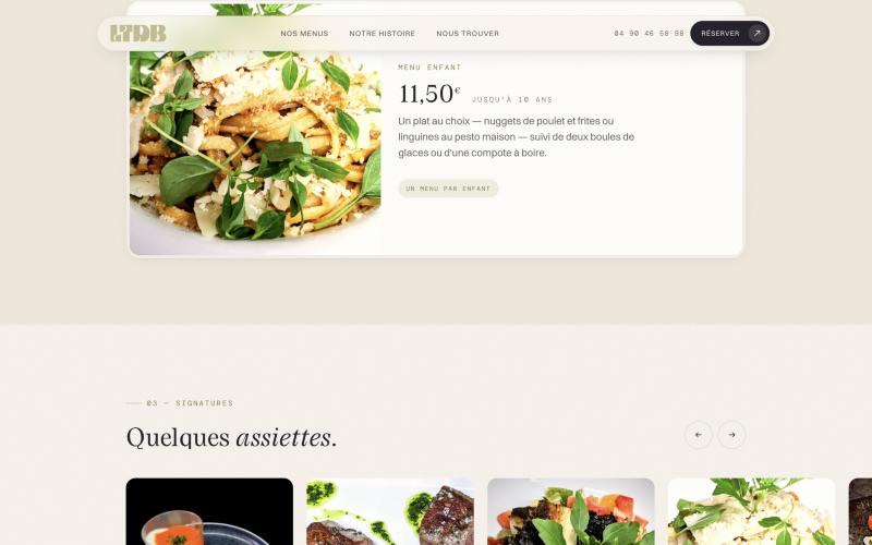 Signatures — site La Table des Balmes
