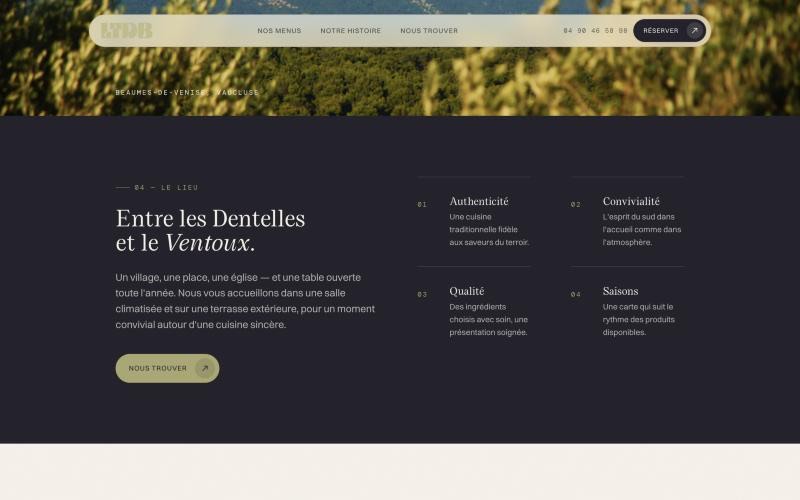 Le lieu — site La Table des Balmes